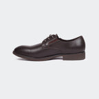 Caliber Shoes Coffee Lace Up Formal Shoes For Men (CLAUDE Y542G)