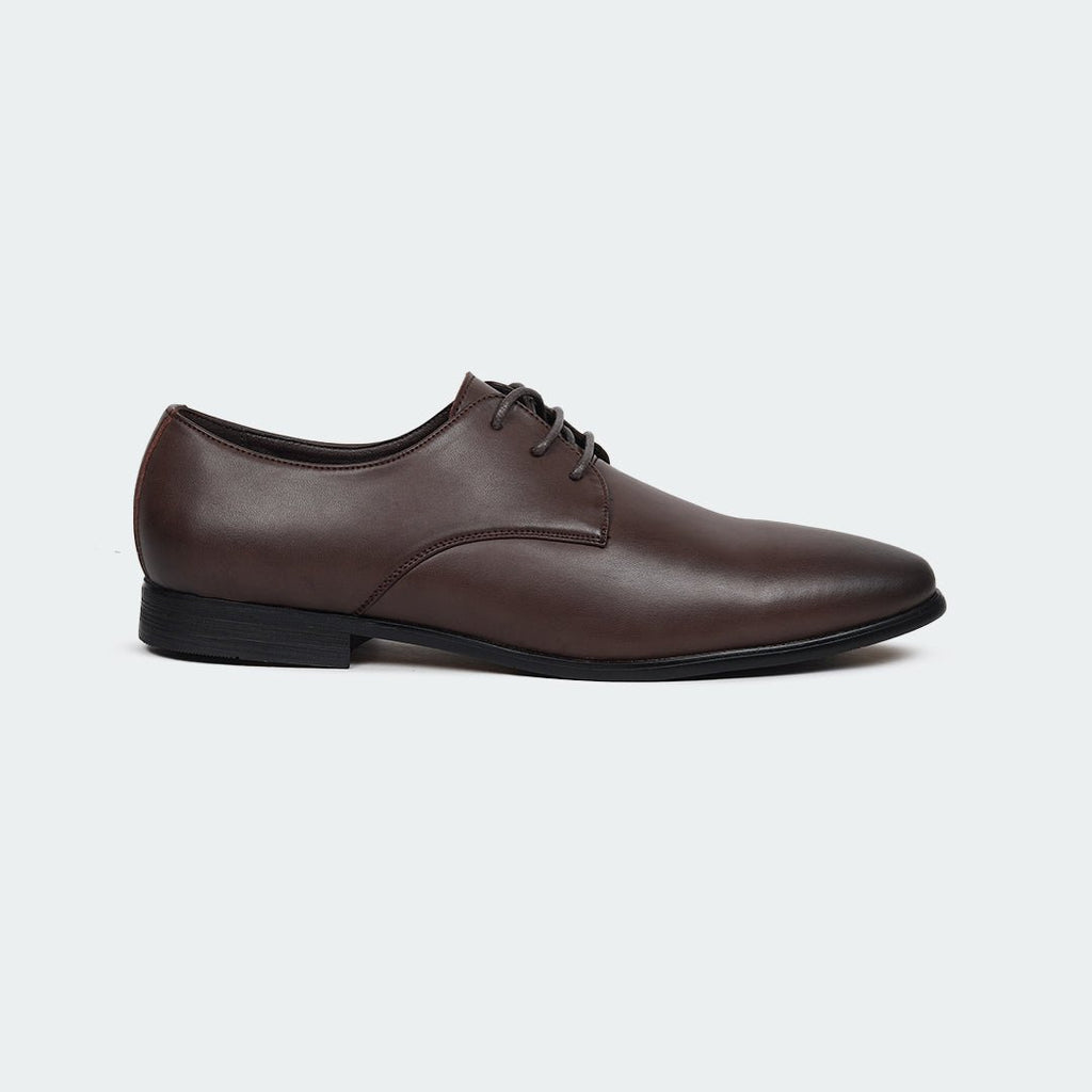 Caliber Shoes Coffee Lace Up Formal Shoes for Men ( GRANDEUR B704C) - Caliber Shoes