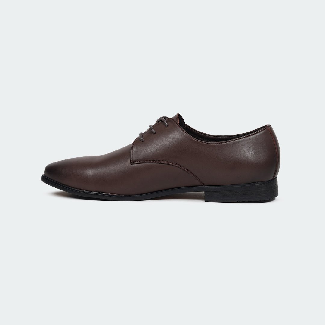 Caliber Shoes Coffee Lace Up Formal Shoes for Men ( GRANDEUR B704C) - Caliber Shoes