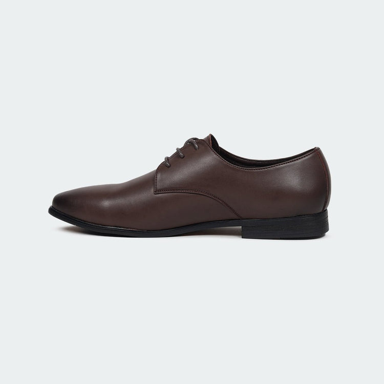 Caliber Shoes Coffee Lace Up Formal Shoes for Men ( GRANDEUR B704C) - Caliber Shoes