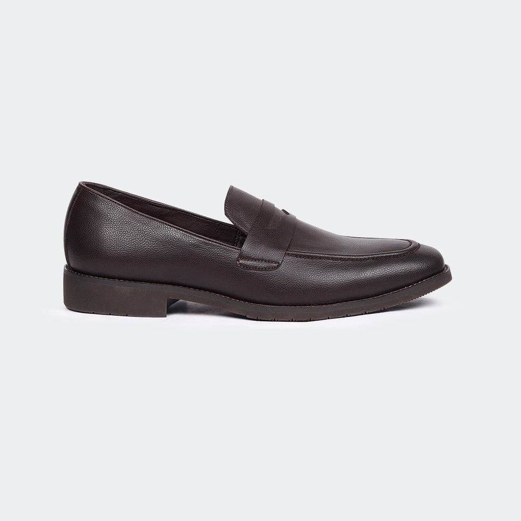 Caliber Shoes Coffee Penny Formal Shoes for Men (GEORGE T657G)