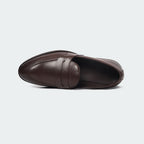 Caliber Shoes Coffee Penny Formal Shoes for Men (Y543C)