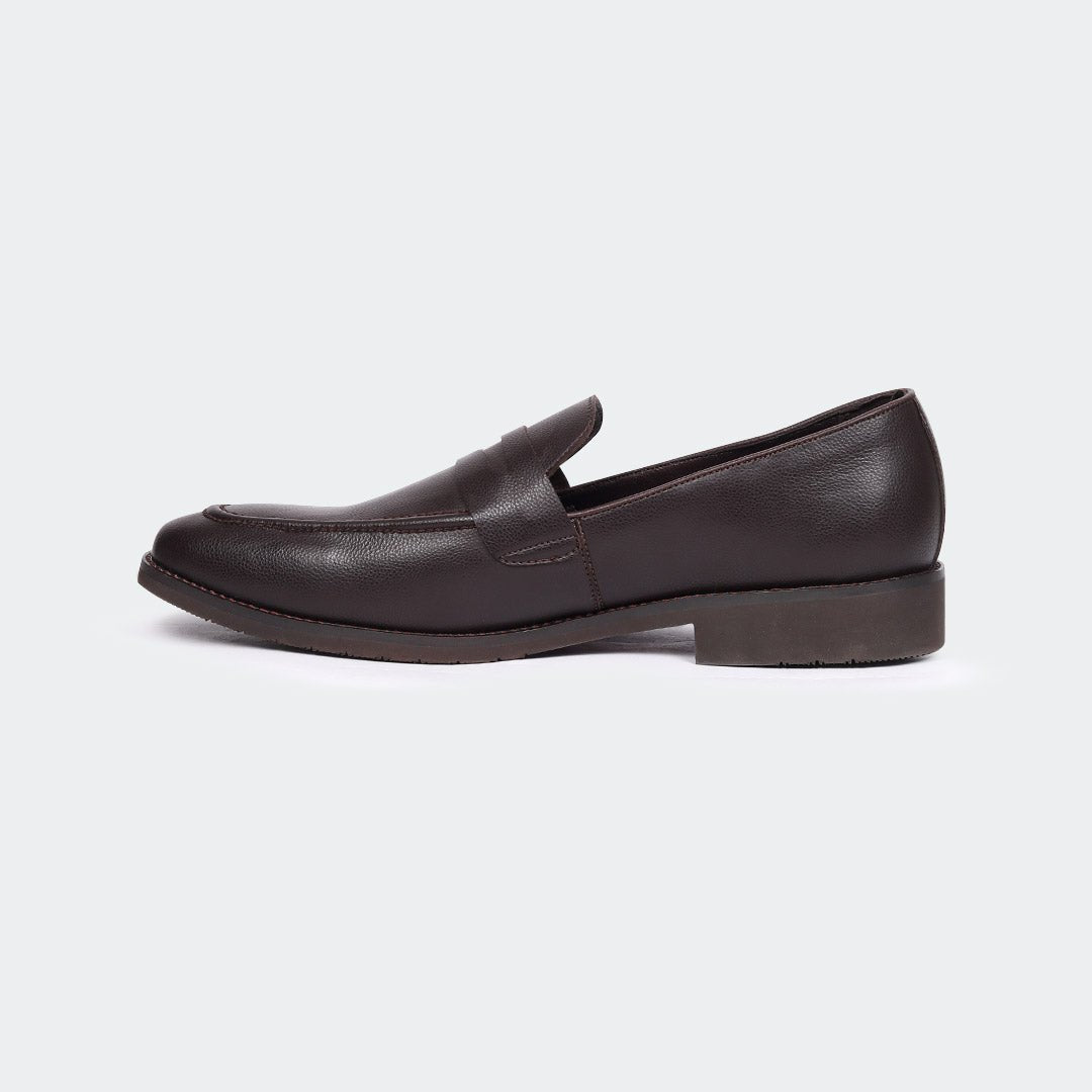 Caliber Shoes Coffee Slip On Formal Shoes For Men ( TOPAZ T 662 C )