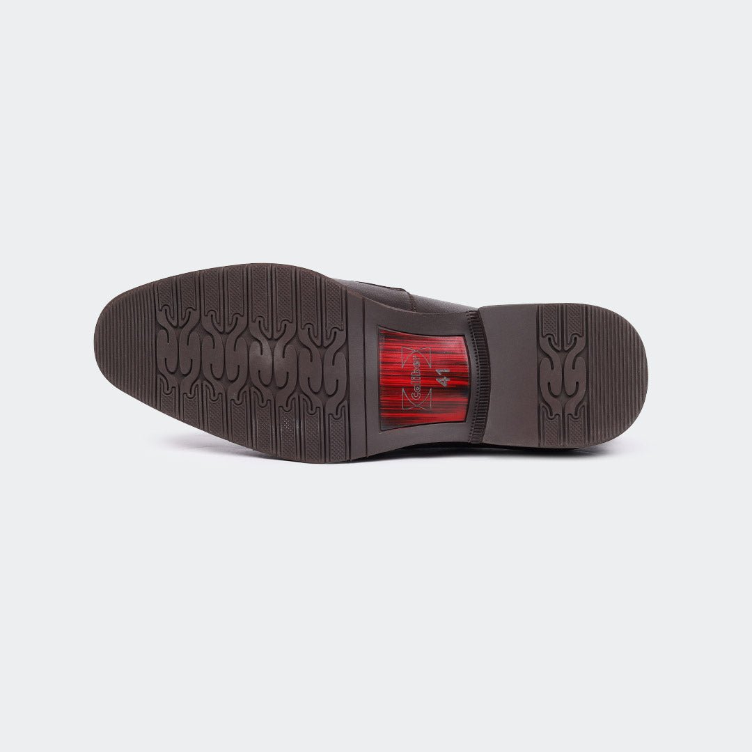 Caliber Shoes Coffee Slip On Formal Shoes For Men ( TOPAZ T 662 C )
