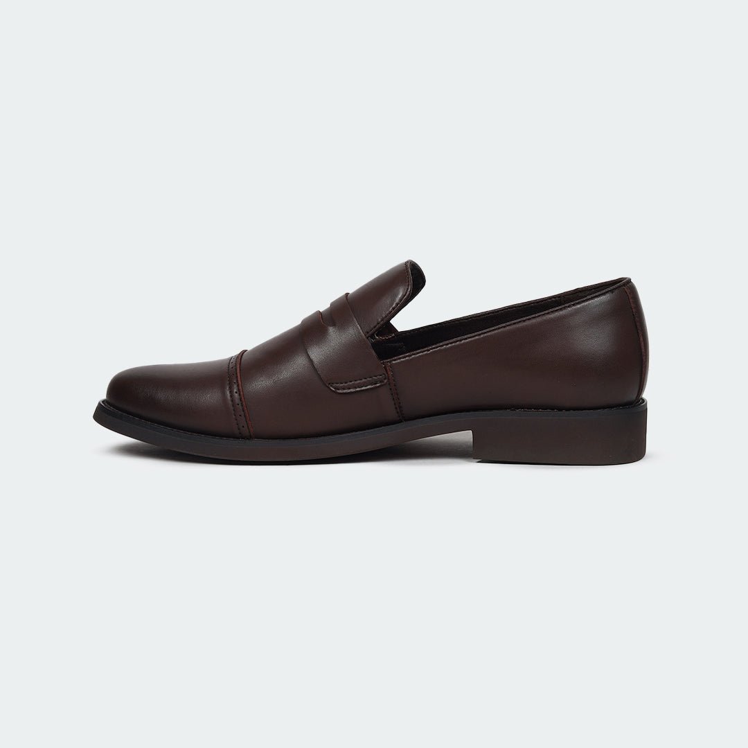 Caliber Shoes Coffee/R Penny Formal Shoes for Men (A527C)