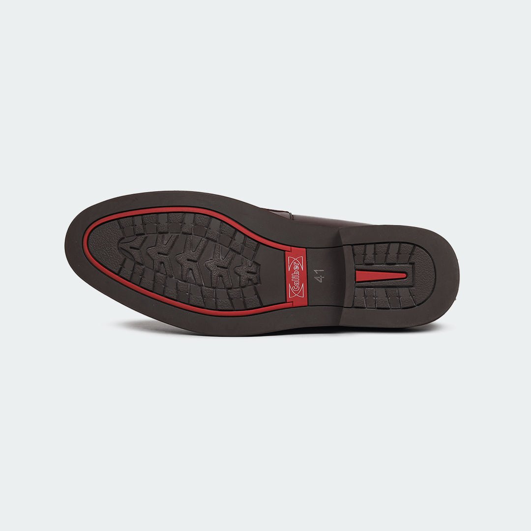 Caliber Shoes Coffee/R Penny Formal Shoes for Men (A527C)