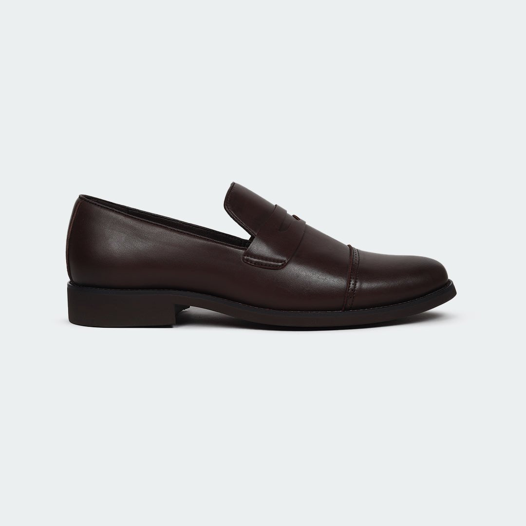 Caliber Shoes Coffee/R Penny Formal Shoes for Men (A527C)