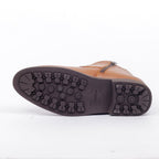 Caliber Shoes Coffee/R Side Chain With Lace Up Boots for Men (A 409 C) - Caliber Shoes