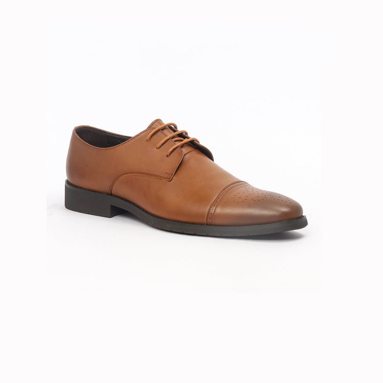Caliber Shoes Coffee/R Wing Tip Lace Up Formal Shoes for Men (T505C)