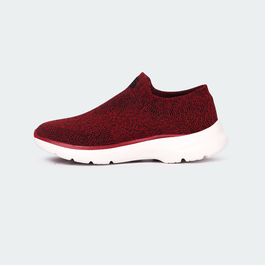 Caliber Shoes Maroon Sport Shoes For Women (FLORA 788) - Caliber Shoes