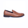 Caliber Shoes Wine Red Penny Formal Shoes for Men (A527C) - Caliber Shoes