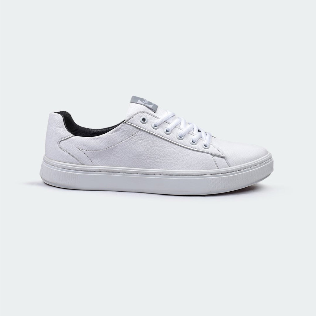 Casual White Sneakers For Men (GENIUS 555) - Caliber Shoes