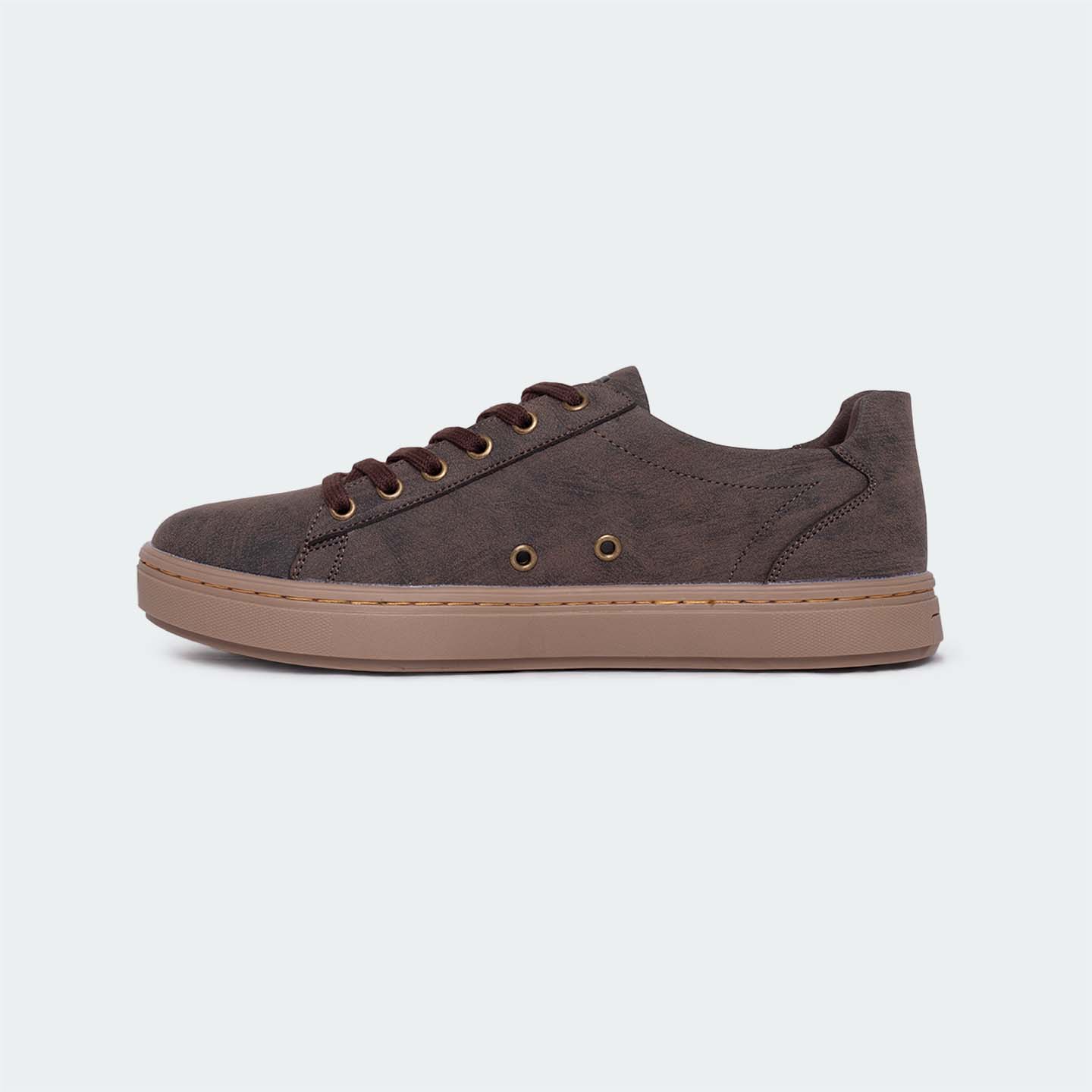 Coffee Sneakers For Men (GENIUS 555R) - Caliber Shoes