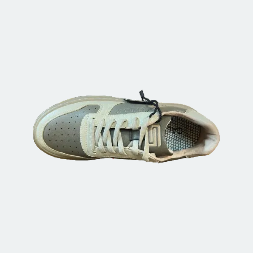 Caliber Shoes Fossil Cream Sneakers for Women (JULIO 563.W)