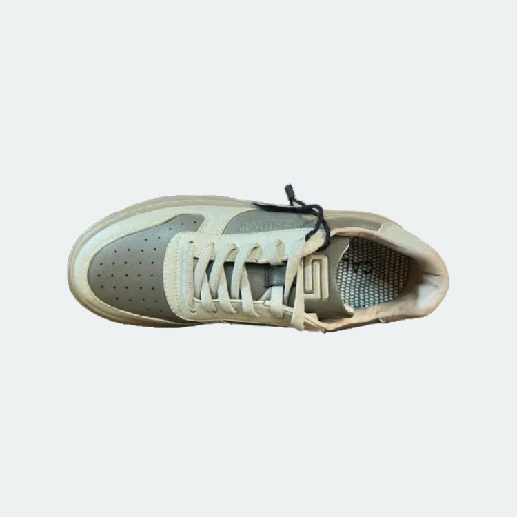 Caliber Shoes Fossil Cream Sneakers for Women (JULIO 563.W)
