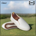White Casual Slip on Shoes for Men (COBALT 669S) - Caliber Shoes