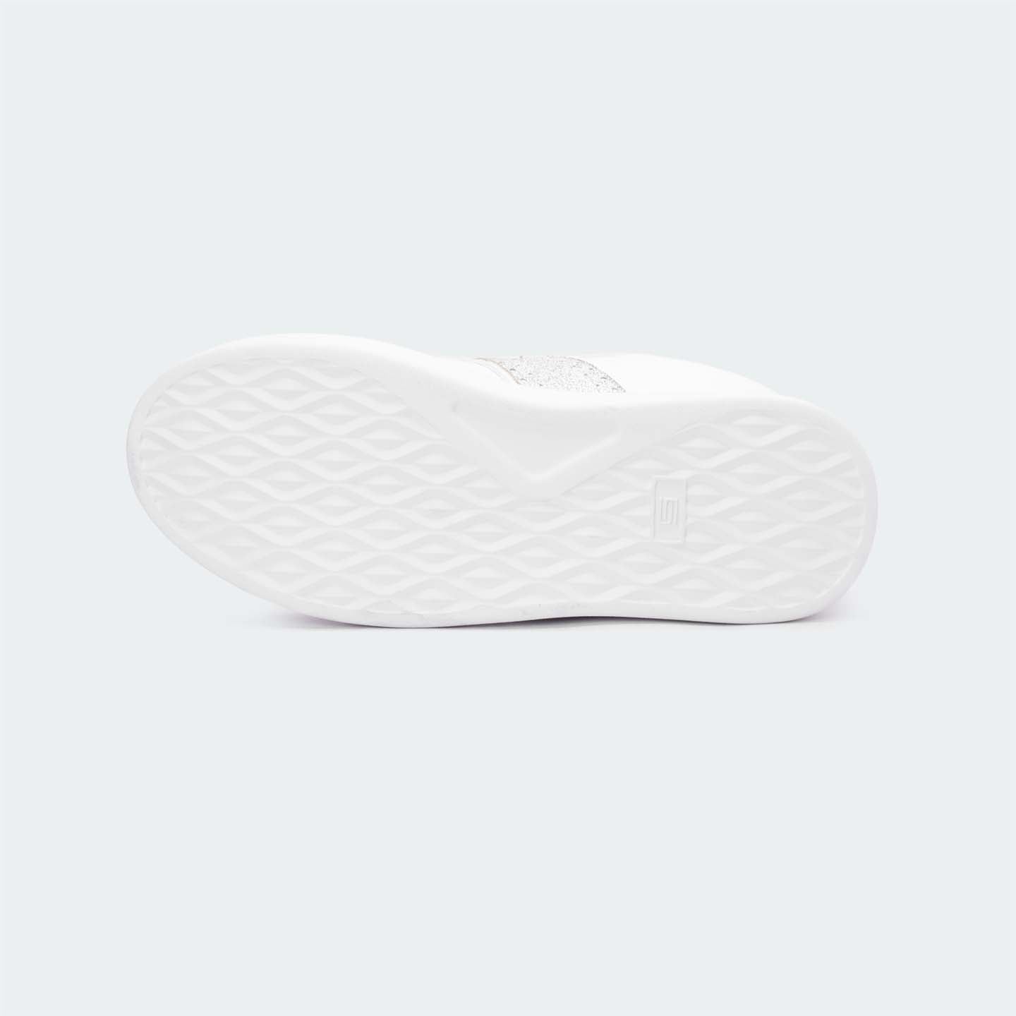 White Casual Sneakers for Women (ZORA 598) - Caliber Shoes