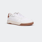 WHITE/BRN Casual Sneakers for Men (LEWIS 692G) - Caliber Shoes