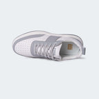White/Grey Casual Sneakers for Men (Willow 560)