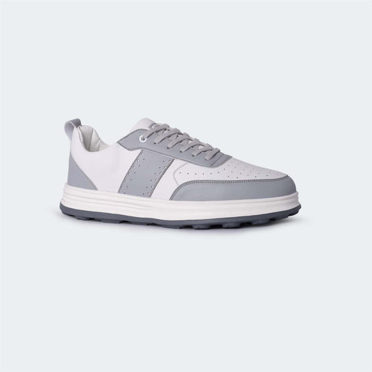 White/Grey Casual Sneakers for Men (Willow 560)