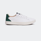WHITE/GRN Sneakers for Men (GENIUS 555) - Caliber Shoes